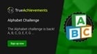 Get ready for the TrueAchievements Alphabet Challenge event