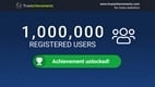 Achievement unlocked — 1,000,000 registered users!