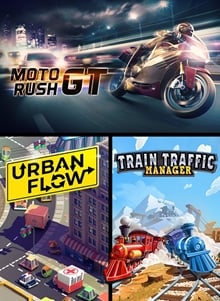 Moto Rush GT + Urban Flow + Train Traffic Manager