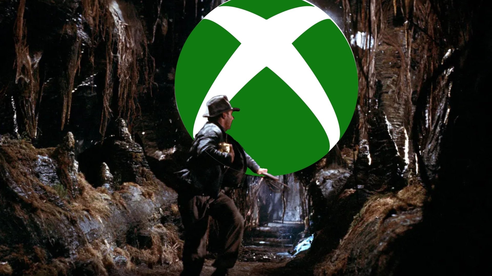 Indiana jones running from Xbox logo
